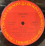 Виниловая пластинка Toto ‎– Isolation LP