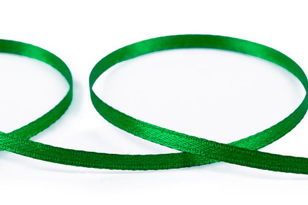 Лента атласная 3 мм AL-3P двухстор. №035 зеленый