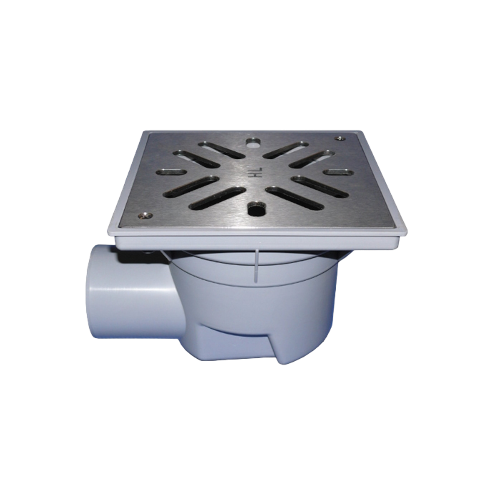 Трап ПП Дн110 пласт.150х150 горизонт.выпуск по низкой цене