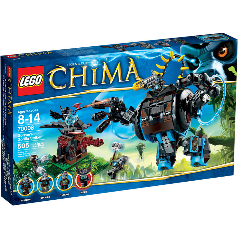 LEGO Chima: Боевая машина Гориллы Горзана 70008 — Gorzan's Gorilla Striker — Лего Чима