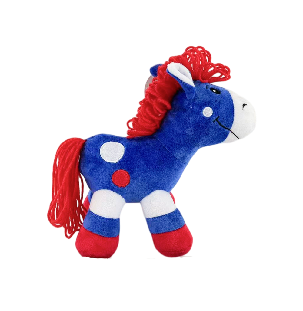 Мягка игрушка символ года конь "Рио" h 21 см (цвета в ассортименте)