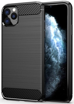 Чехол для iPhone 11 Pro Max цвет Black (черный), серия Carbon от Caseport