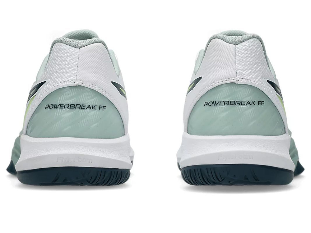 Мужские кроссовки для бадминтона/сквоша Asics Powerbreak FF - white/tranquil teal