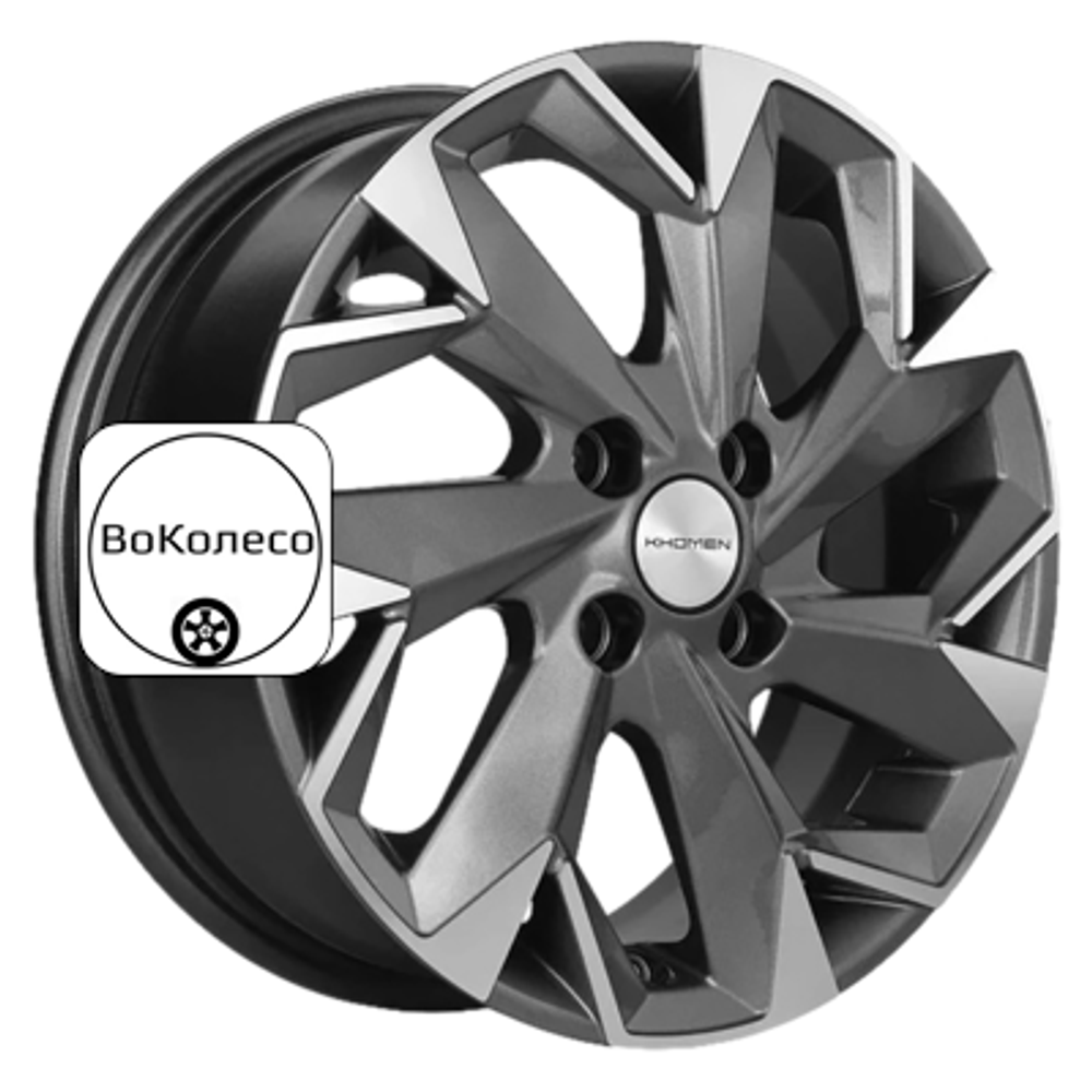5,5x14/4x100 ET43 D67,1 KHW1402 (Solaris/Logan/Rio) Gray-FP Khomen Wheels