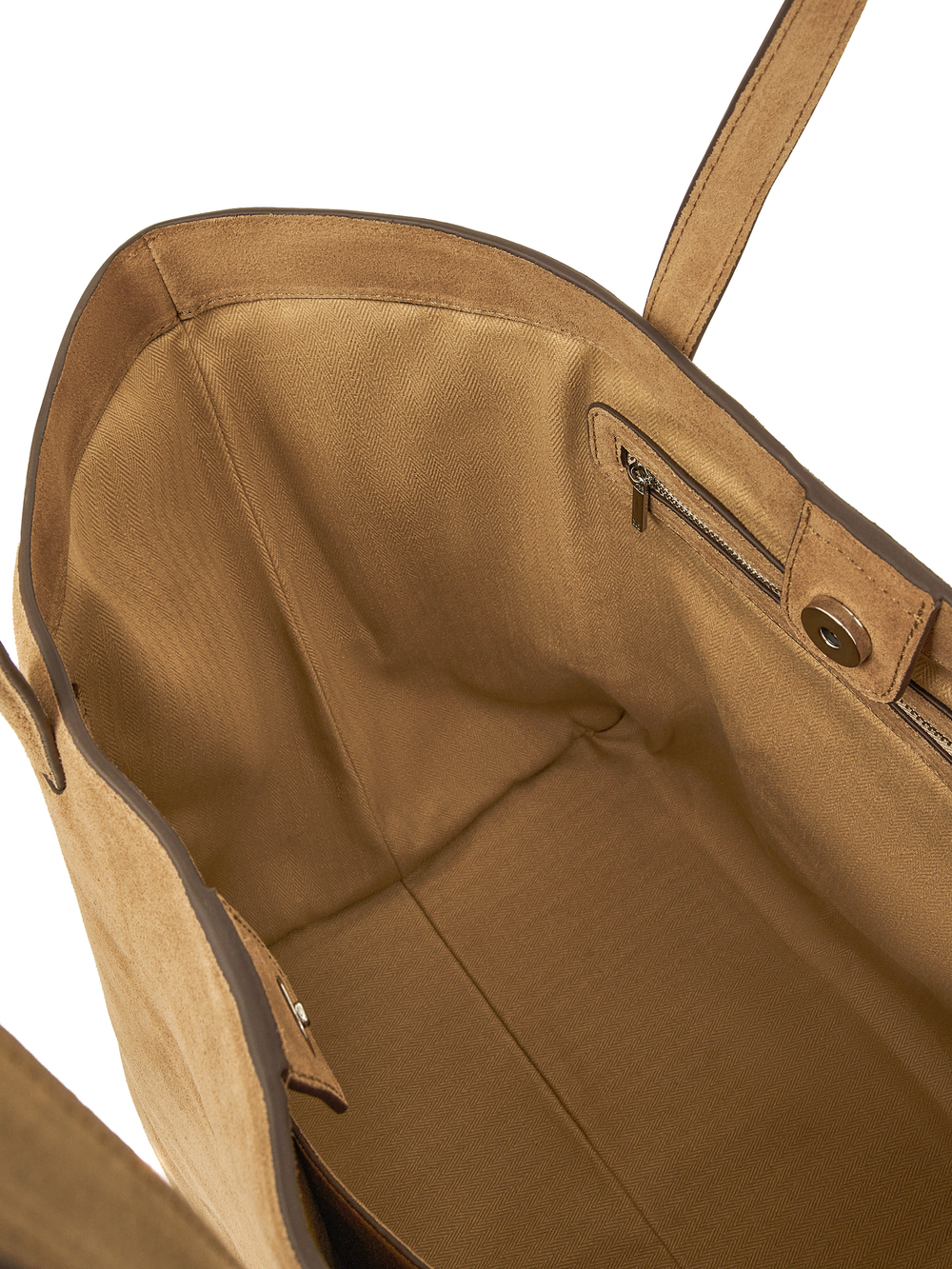 Сумка-шоппер MOVE замша цвета светлой карамели