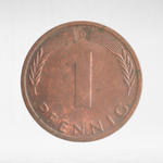 Germany, 1 Pfennig, 1973, (Munich Mint - "D"), VF