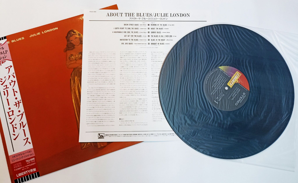 Винтажная виниловая пластинка LP Julie London About The Blues (Japan 1997)