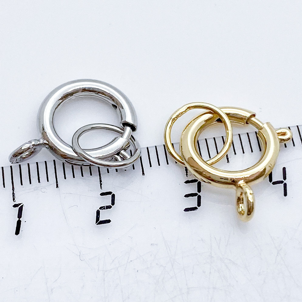 Замок шпрингельный, цвет серебро, размер 11 мм, цена за 1 шт