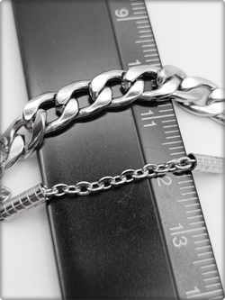 Браслет стальной "Пацифик" длина 20см.