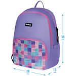 Рюкзак Berlingo Light Squares 39.5*28*16см, 400 гр., 2отд. 3карм, уплотненная спинка