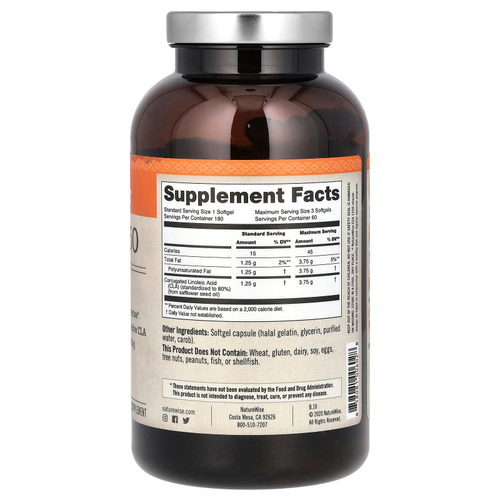 NatureWise, CLA 1250, 180 капсул