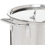 Кастрюля сталь, 20 л, с крыш, крышка сталь, Катунь, Общепит, КТ-ОБ-22, металлик