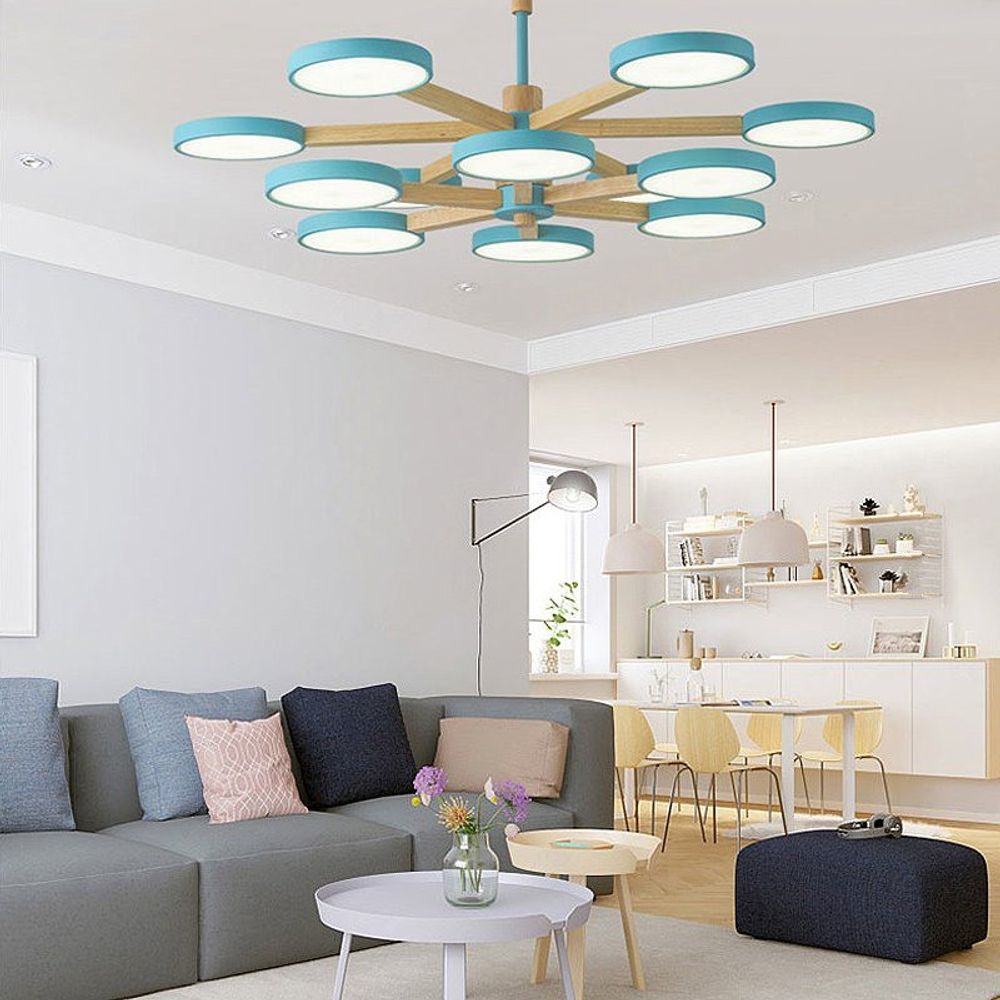 Люстра на штанге TURNA DBL L12 Black