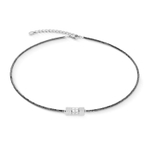 Колье Coeur de Lion Anthracite-Silver 2040/10-1224