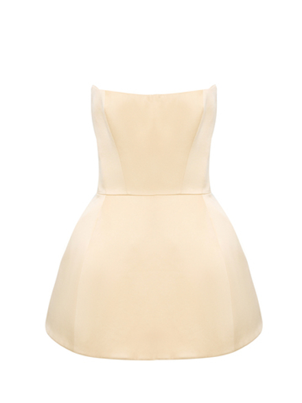 Платье - корсет с баской