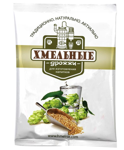 Дрожжи сухие "ХМЕЛЬНЫЕ" 100гр быстродействующие (спиртовые)