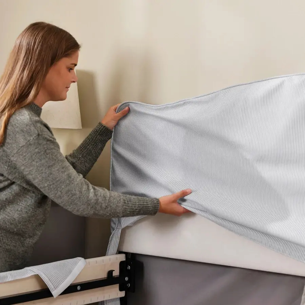 Каркас кровати - RAMNEFJÄLL / RAMNEFJАLL  IKEA/  РАМНЕФЬЕЛЛЬ ИКЕА,  200х160 см, серый