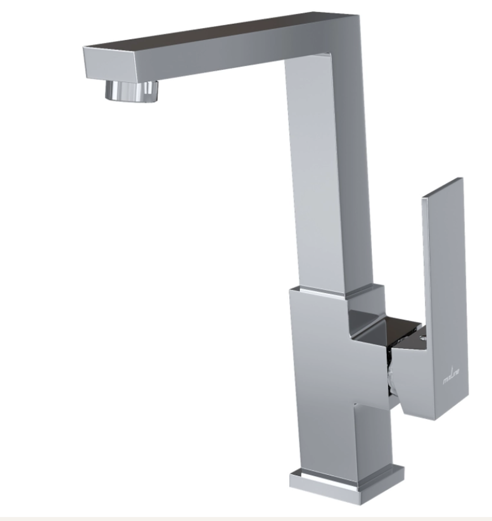 Смеситель для кухни 25k MIXLINE ML20-032 "Quadro" высокий излив боковая ручка