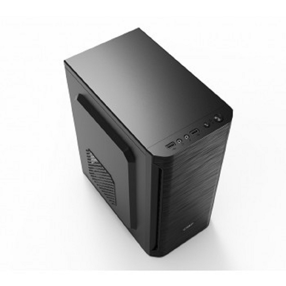 Корпус для компьютера CBR Корпус mATX Minitower MX10, c БП PSU-ATX400-08EC (400W/80mm), 2*USB 2.0, HD Audio+Mic, Black [PCC-MATX-MX10-400W2]