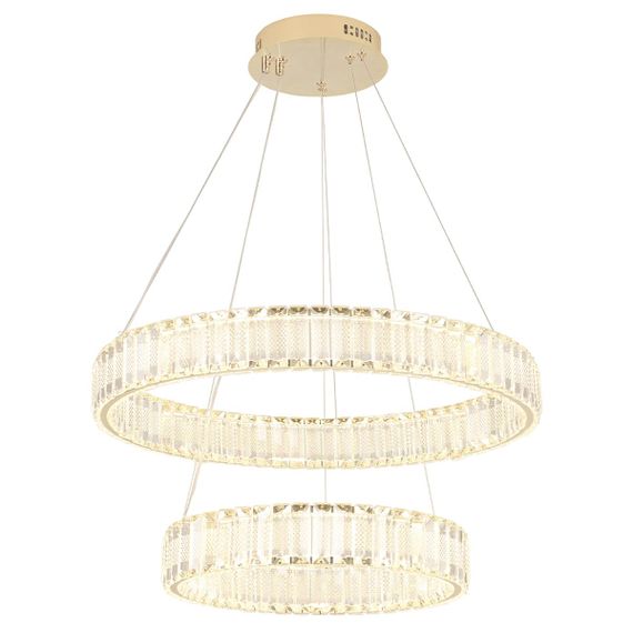 Подвесной светодиодный светильник Crystal Lux Musika SP100W Led Gold
