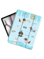 MOSBROS Xing Y1 Series Cover For iPad Air 4/5 10.9”/ Air 11” M2 2024/Air 11” M3 2025 Bear-Black