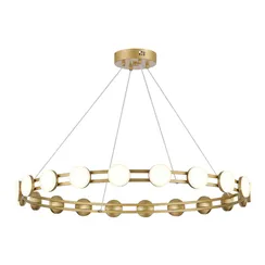 SL6610.203.20 Светильник подвесной ST-Luce золотистый/белый LED 1*40W 4000K MONRO