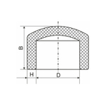 Заглушка 25 EVER® plast  СЕРЫЙ (Россия)