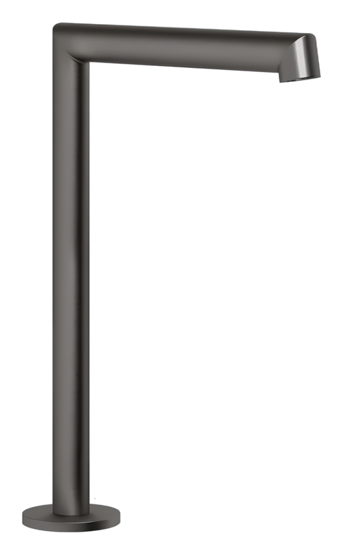 Излив Gessi Ingranaggio, отдельностоящий, высокий, цвет Black Metal Brushed PVD
