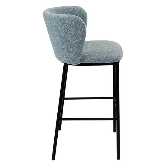 Стул барный foggy, букле, голубая пудра