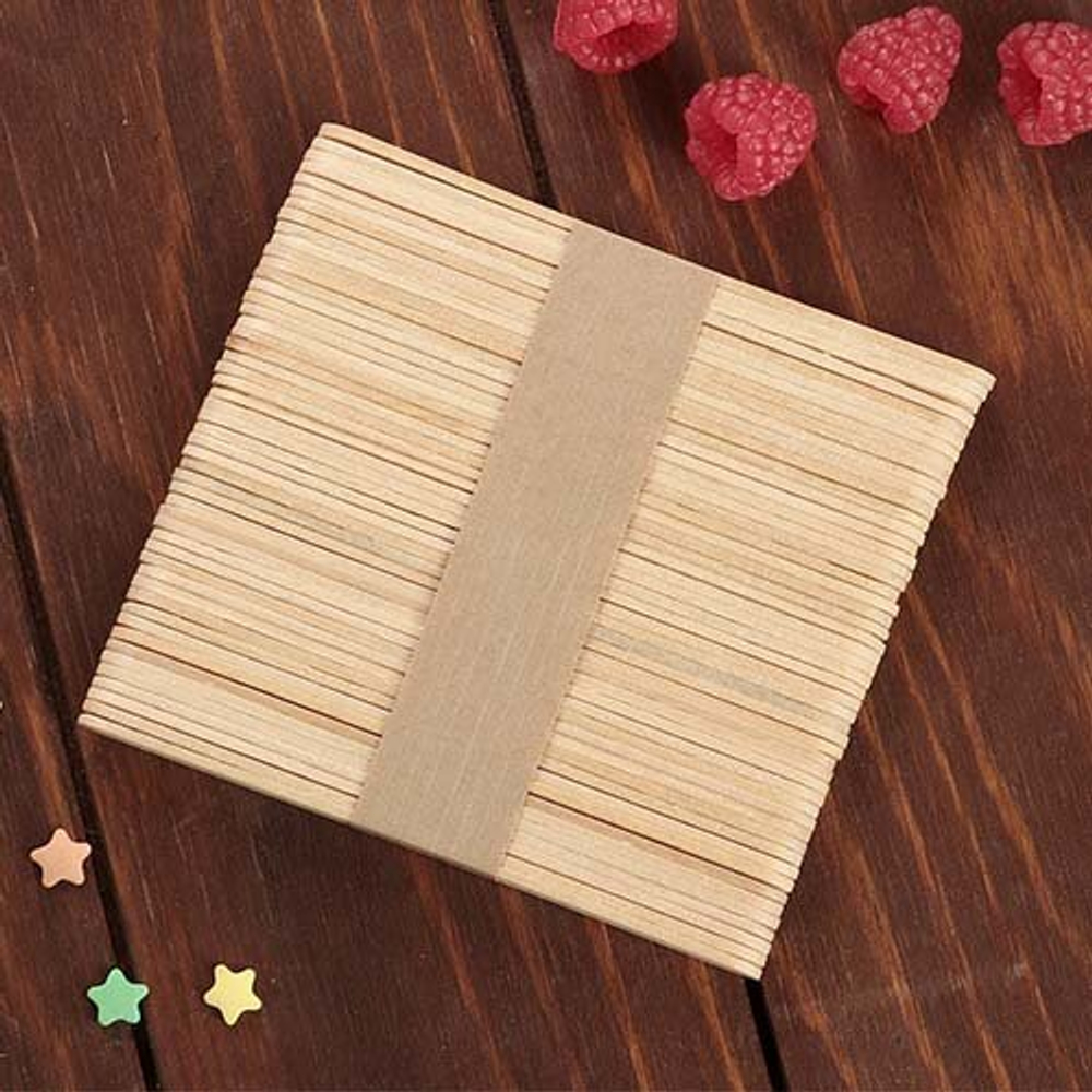 Палочки для эскимо деревянные 105*10 мм 50 шт/упак