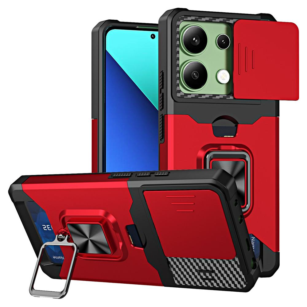 Противоударный чехол Сard Reader Case для Poco M6 Pro 4G