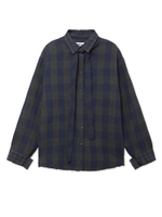 Женская Рубашка Ragged Scarf Check Navy