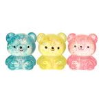 Мякиш Мишка с блестками 8 см, 3 цвета микс, с-30512