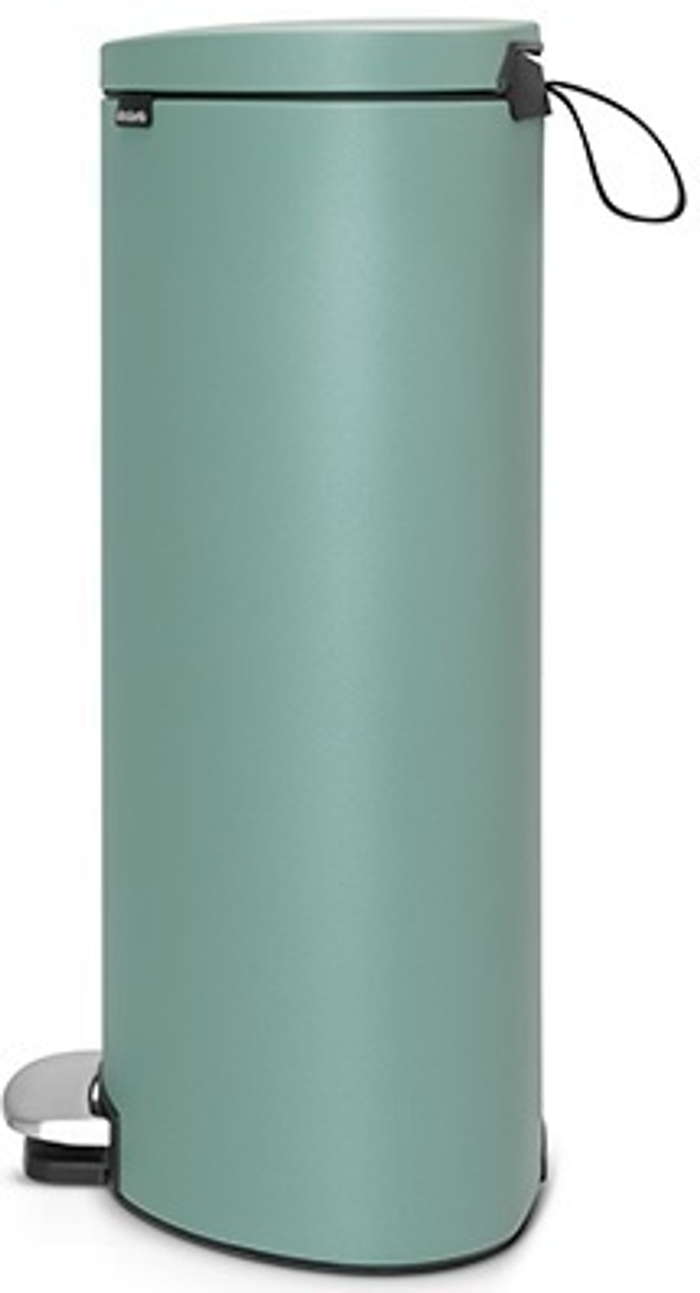 Ведро Brabantia FlatBack 30л бирюзовое сбоку