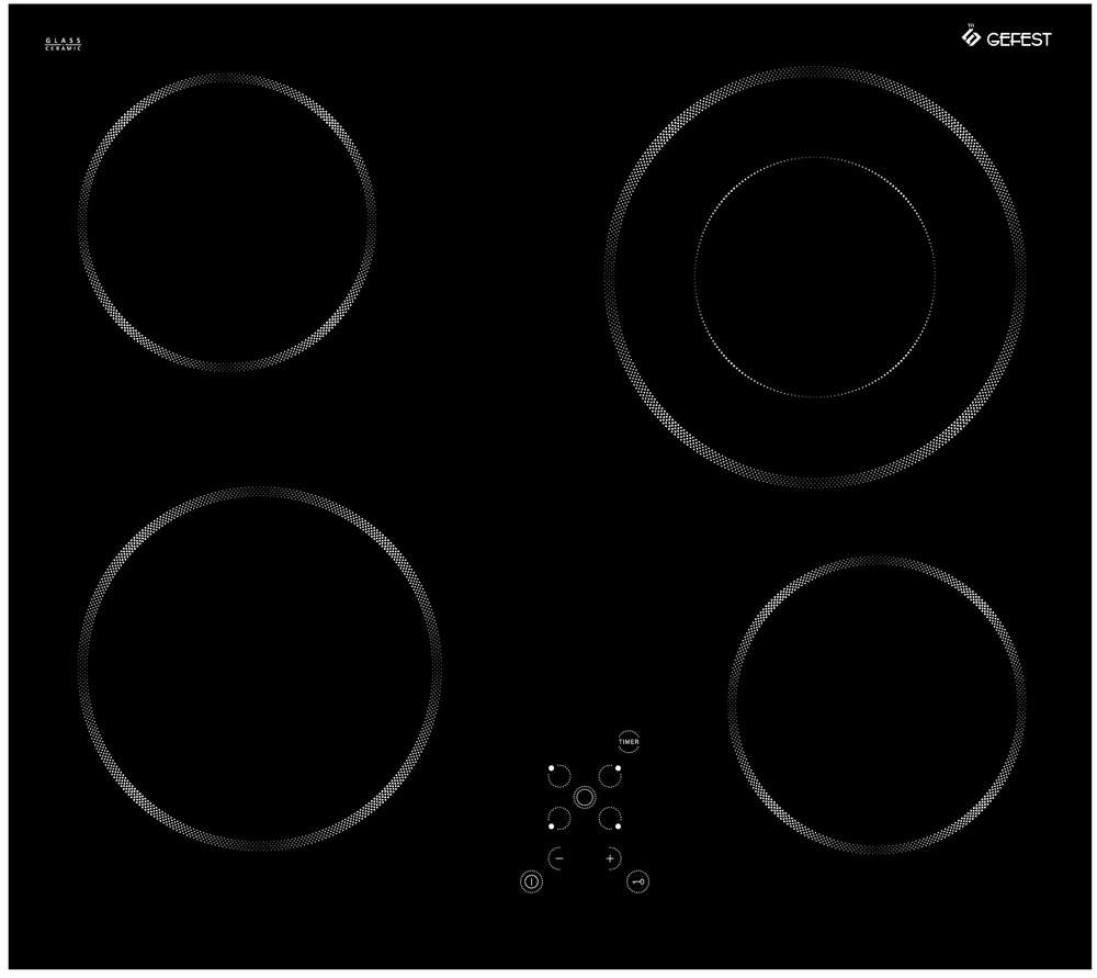 Электрическая варочная панель Gefest ПВЭ 4233 К10