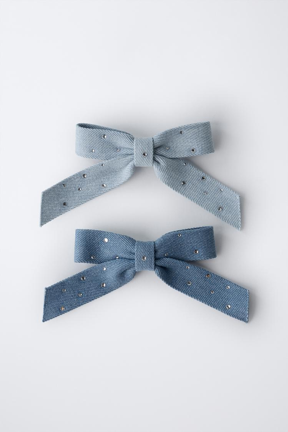 ZARA НАБОР ИЗ ДВУХ ЗАКОЛОК ДЛЯ ВОЛОС, СИНИЙ