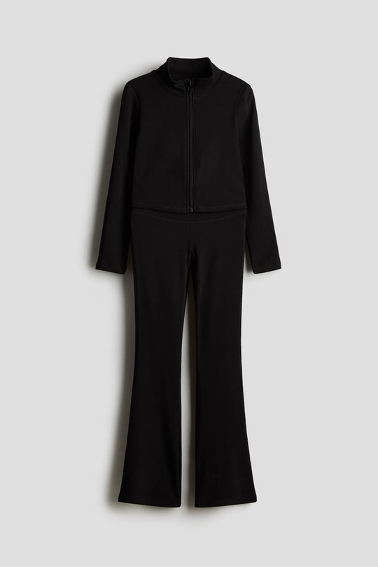 H&M Комплект из хлопкового трикотажа, черный