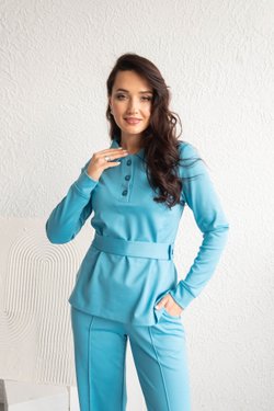 Костюм голубого цвета из вискозы