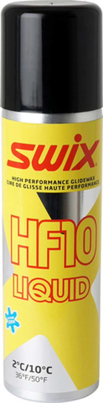 Жидкий парафин SWIX HF10XLiq, (+10+2 С), Yellow, 125 ml