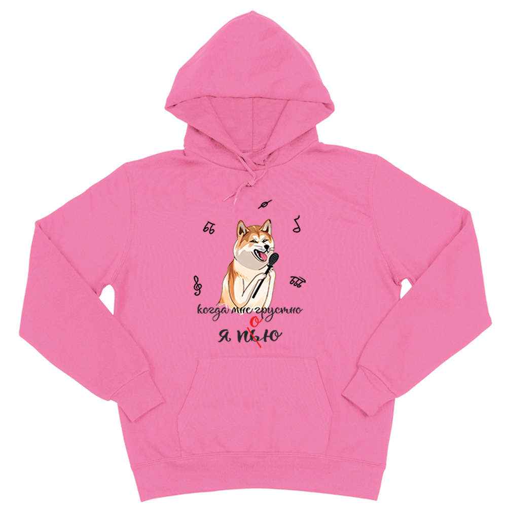 Толстовка "Акита поёт"