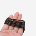 Золотой обсидиан, бусины в форме шара, 3,4мм