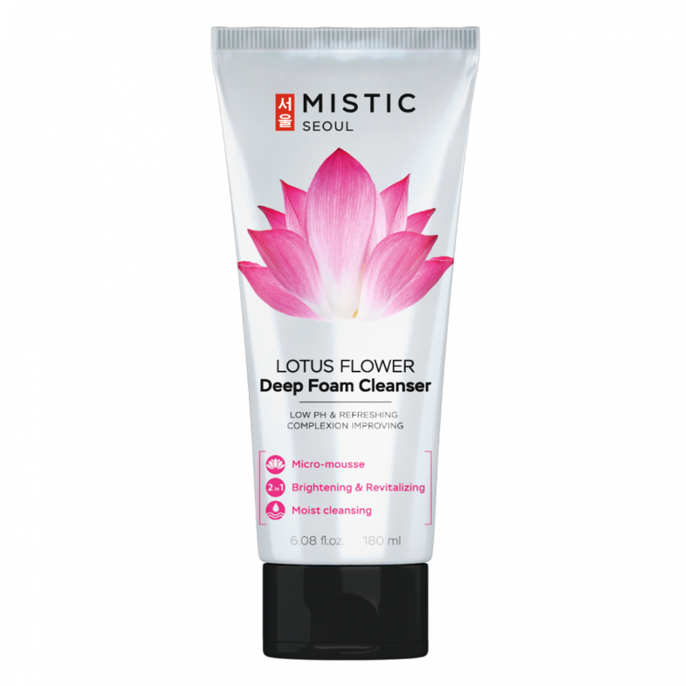 MISTIC LOTOS FLOWER Creamy Foam Cleanser Кремовая пенка для умывания экстрактом цветков лотоса 180мл