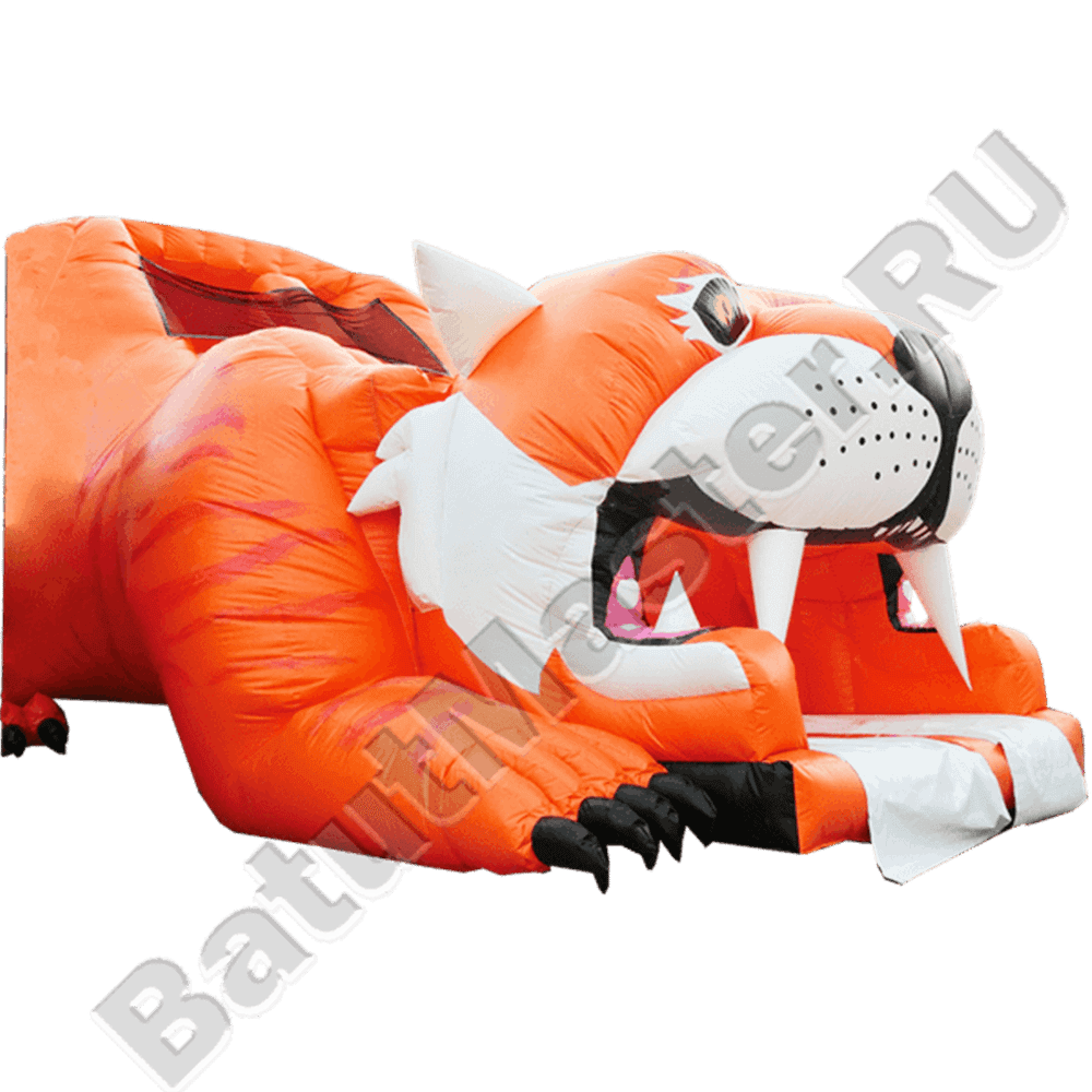 Детский надувной батут-горка "Тигр"