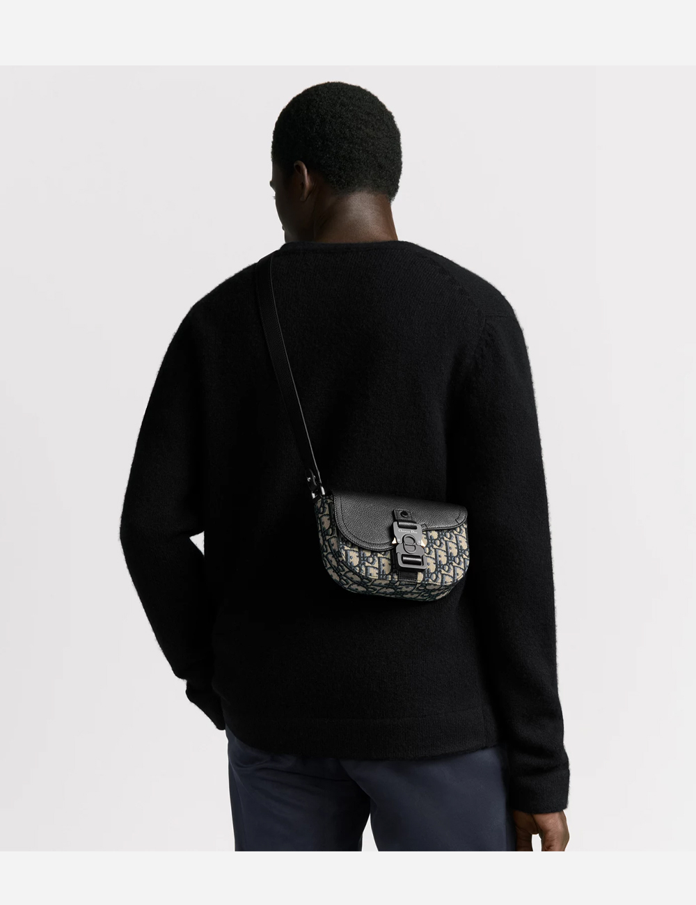 Сумка Dior Mini Saddle Messenger "Beige and Black"