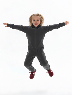 Теплый флисовый комбинезон с карманами