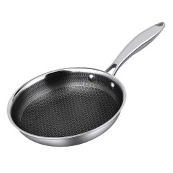 Сковорода 28 см, h 5,5 см New Kitchen Honeycombs нерж. с лазерными насечками ИНДУКЦИЯ P.L