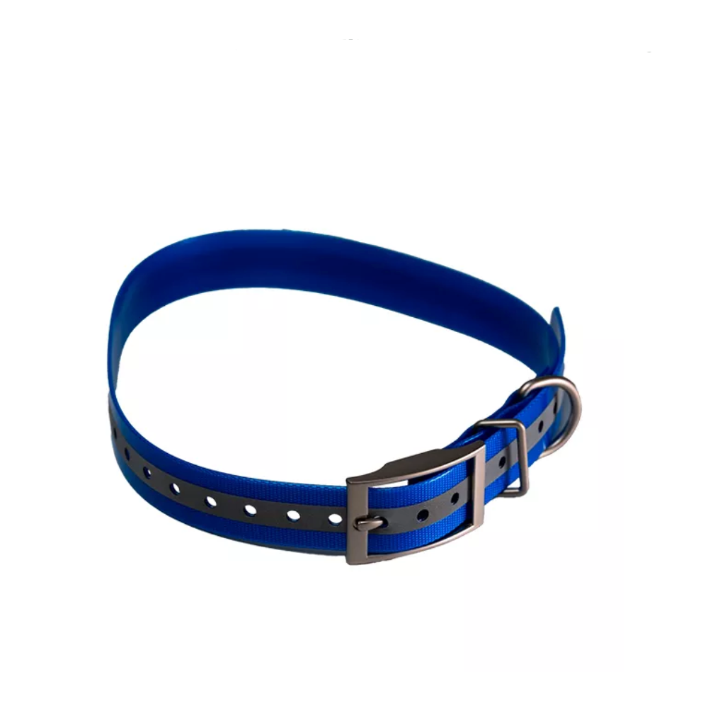 Светоотражающая синяя шлейка для GPS-ошейника ARTELV COLLAR