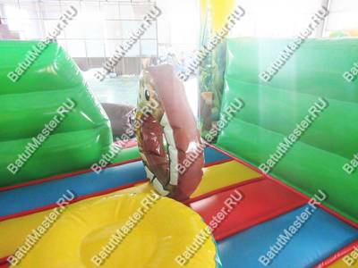 Коммерческий надувной батут "Львёнок" два входа, 4*3.5*3 м