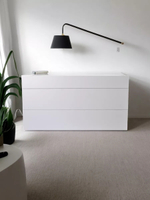 Комод белый Оланд 3 ящика для вещей с органайзерами