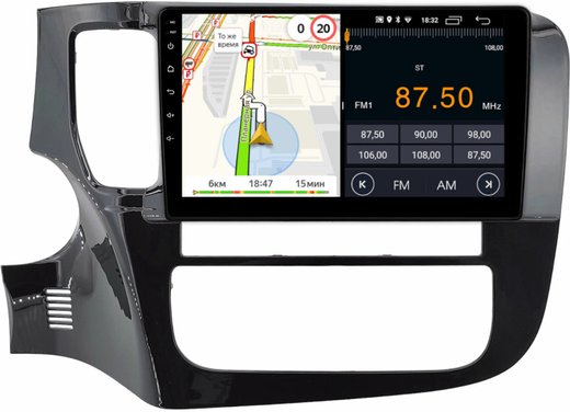 Магнитола Mitsubishi Outlander 3 2012-2022 (рамка 9") - Parafar PF230T2LUX2FHD на Android 13, 8-ядер, 2Гб+32Гб, CarPlay, 4G SIM-слот